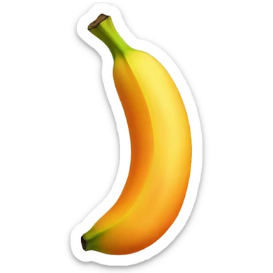 orange banana sticker