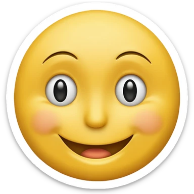 Whispering smiley sticker