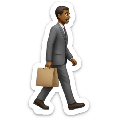 employ walking to work sticker