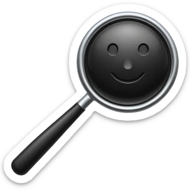 black search icon sticker