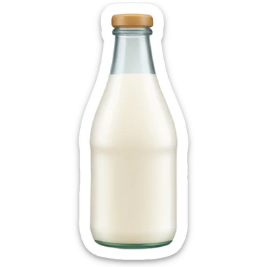 a bottle of kefir sticker