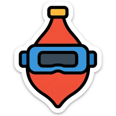 speed bag with VR headbands and headrests sticker