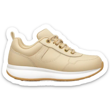 beige dad shoe sneaker sticker