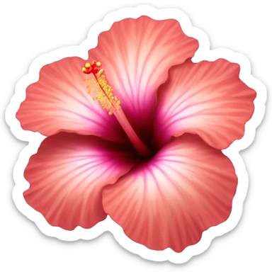 hibiscus flower sticker