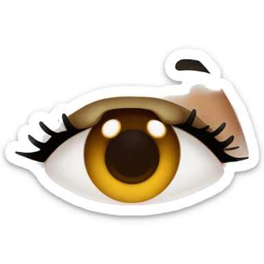 beautiful girl with long black and red, brown eyes, long face, big-ish nose, thick eyebrows, perfect lips sticker