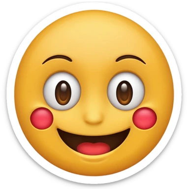 make a devious emoji where the emojis face is a devious smile but no emotion in its eyes sticker