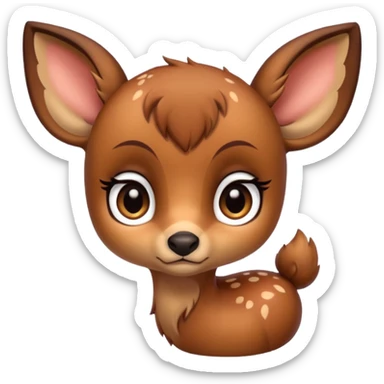 fawn bambi sad sticker