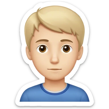 Boy, doing maths sticker