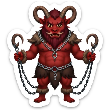Christmas Krampus full body sticker