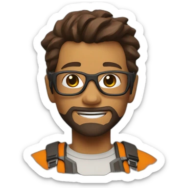 Joy boy as gordon freeman sticker
