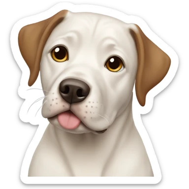 Pit lab mix dog sticker