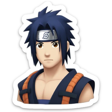 Sasuke Uchiha from "Naruto" sticker