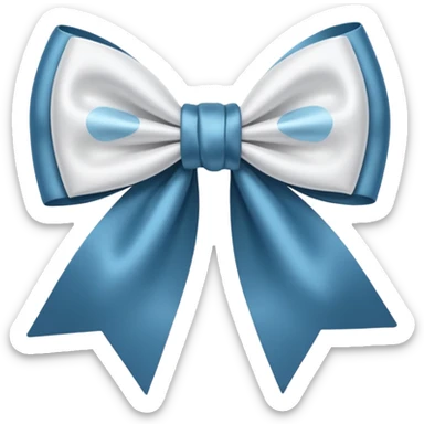 Doe white a bow sticker