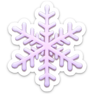 pastel pink snowflake  sticker