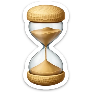 Single Hourglass shape Peanut in its Shell sticker