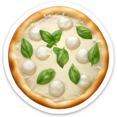 White pizza sticker