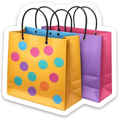 aesthetic shopping bags sticker