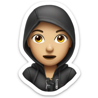 Girl Robber Emoji sticker