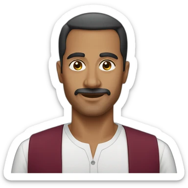 Qatar man sticker