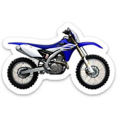 Moto cross yamaha fille sticker