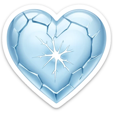 Corazón de hielo sticker