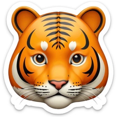 make the tiger cooler, more jazzy sticker