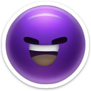 a purple portal to another galaxy sticker