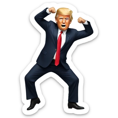 Trump dancing  sticker