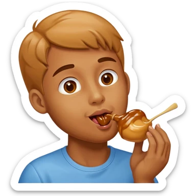 Homme qui lèche un Vavin sticker