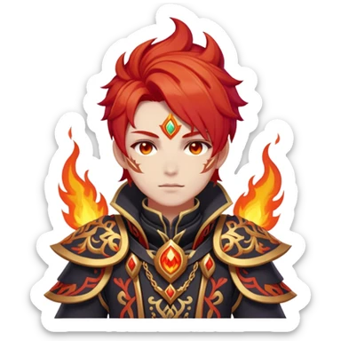 Mavuika The Pyro Archon from Genshin Impact sticker