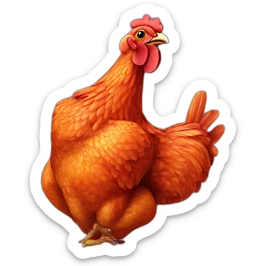 Tandoori chicken sticker