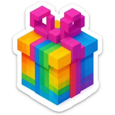 Rainbow gift sticker