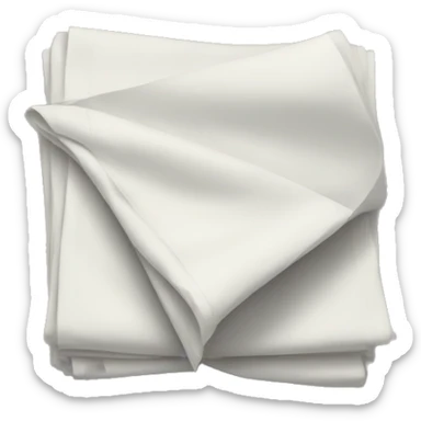 Sheets folded sticker