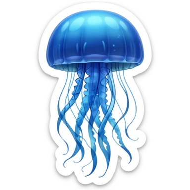 simple jellyfish sticker