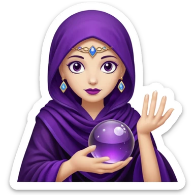 fortune teller sticker