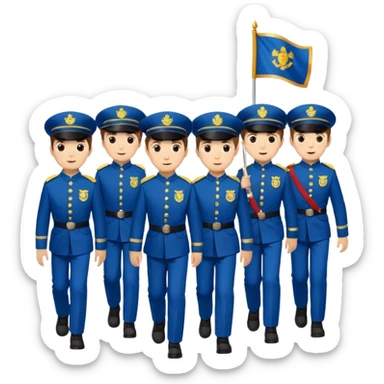 Boys brigade parade emcees sticker
