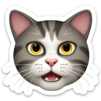 angry cat emoji sticker