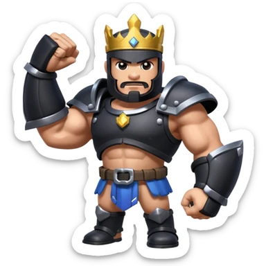 megaknight from clash royale black sticker