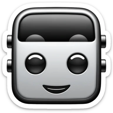 the classic fast forward emoji ⏩  in black and white sticker