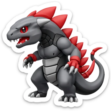 Coalossal-Rhypherior-Onix-Pokémon-fusion, full body sticker