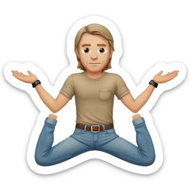 Frank Gallagher from American shameless doing the splits sticker