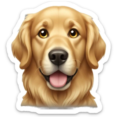 A full body dog golden retriever  sticker