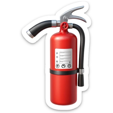 Fire extinguisher sticker
