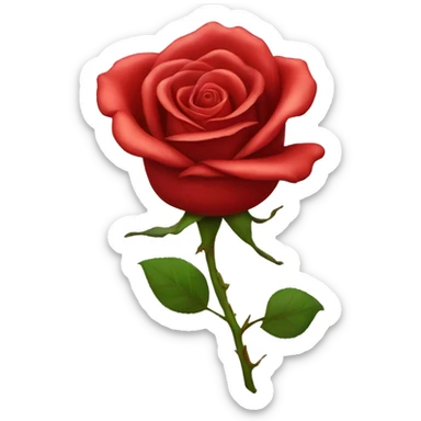 Red rose  sticker