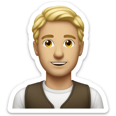 white italian man with the writing “Dulli” underneath sticker