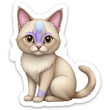 lilac point siamese cat sticker