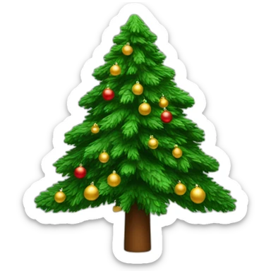 christmas tree rotated 90 degrees to the left and hanging on the ceiling sticker