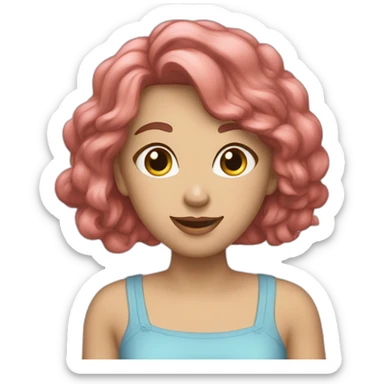 две девушки и чашка sticker