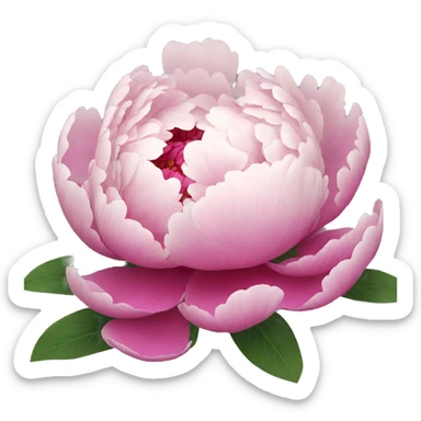 Peony sticker