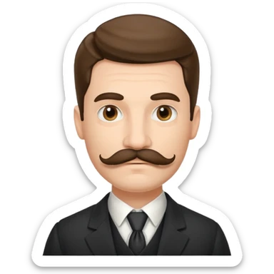 1800's european male sticker